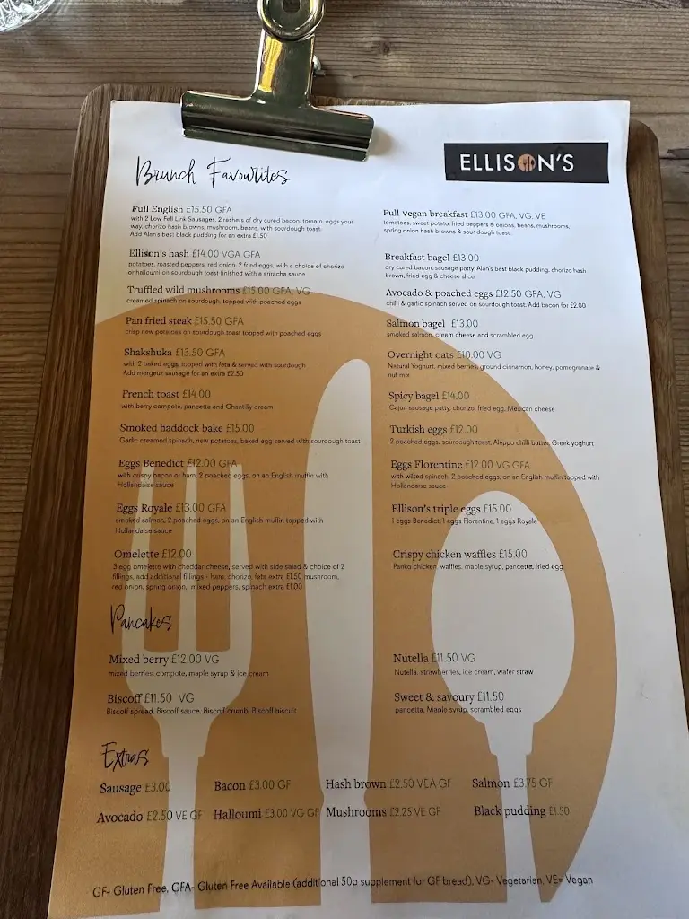 Menu_Ellison's of Low Fell_Gateshead_image_1