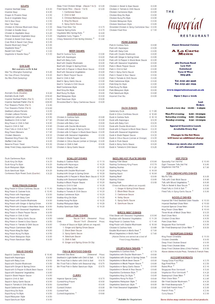 Menu_The Imperial Restaurant_Gateshead_image_1