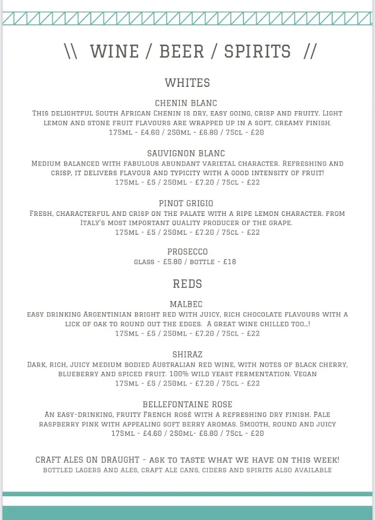 Menu_The Staiths Cafe_Gateshead_image_1