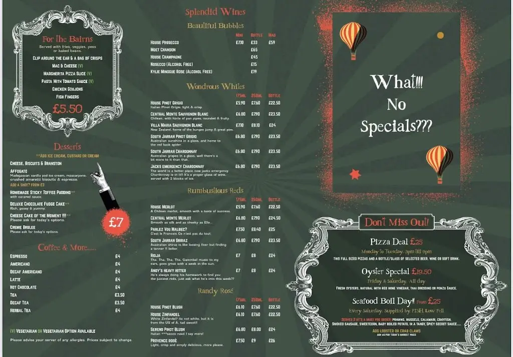 Menu_The Victoria Bar & Kitchen_Gateshead_immagine_2