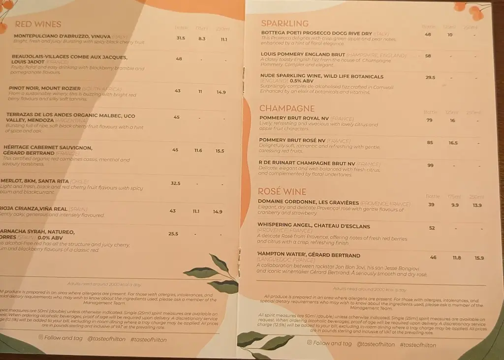 Menu_Windows on the Tyne Restaurant - Gateshead_Gateshead_image_3