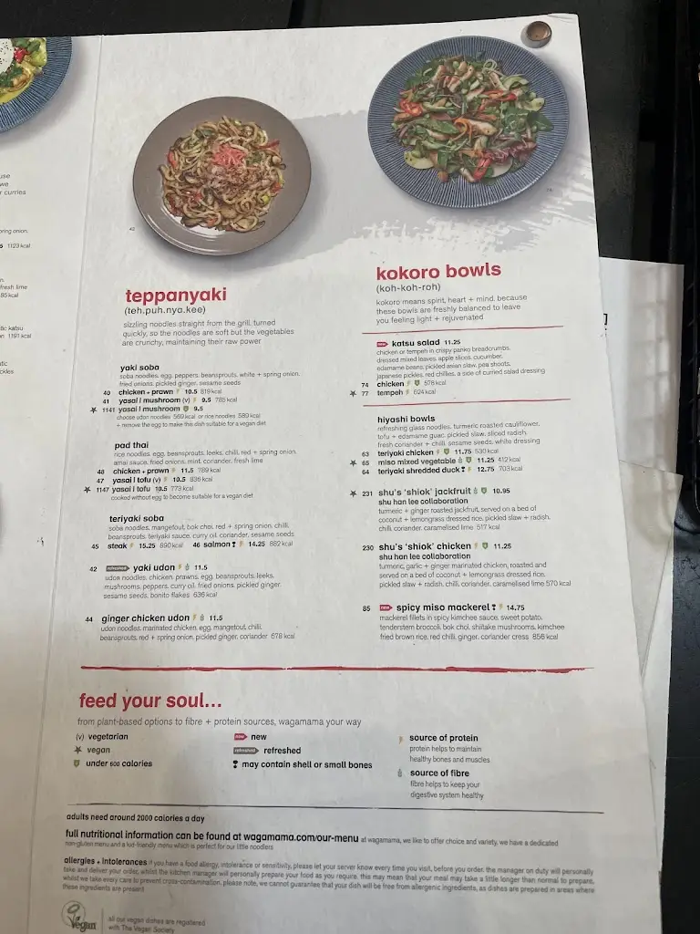Menu_wagamama gateshead metrocentre_Gateshead_image_4