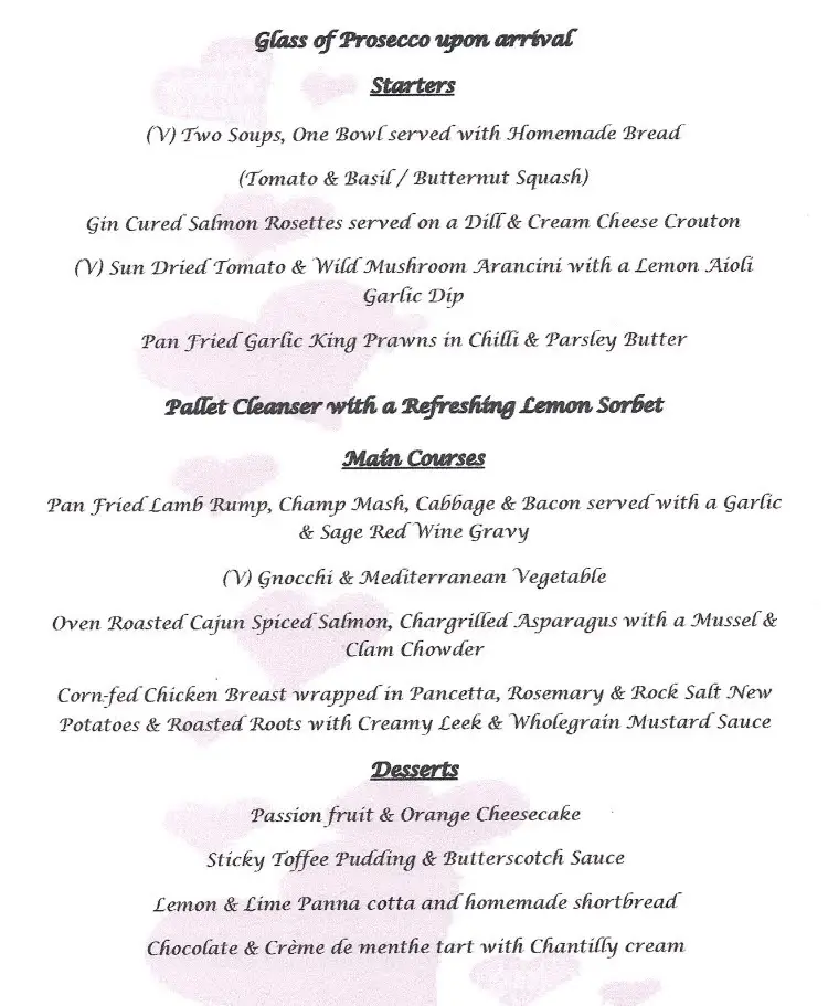 Menu_The Nine Pins Saltwell_Gateshead_image_1