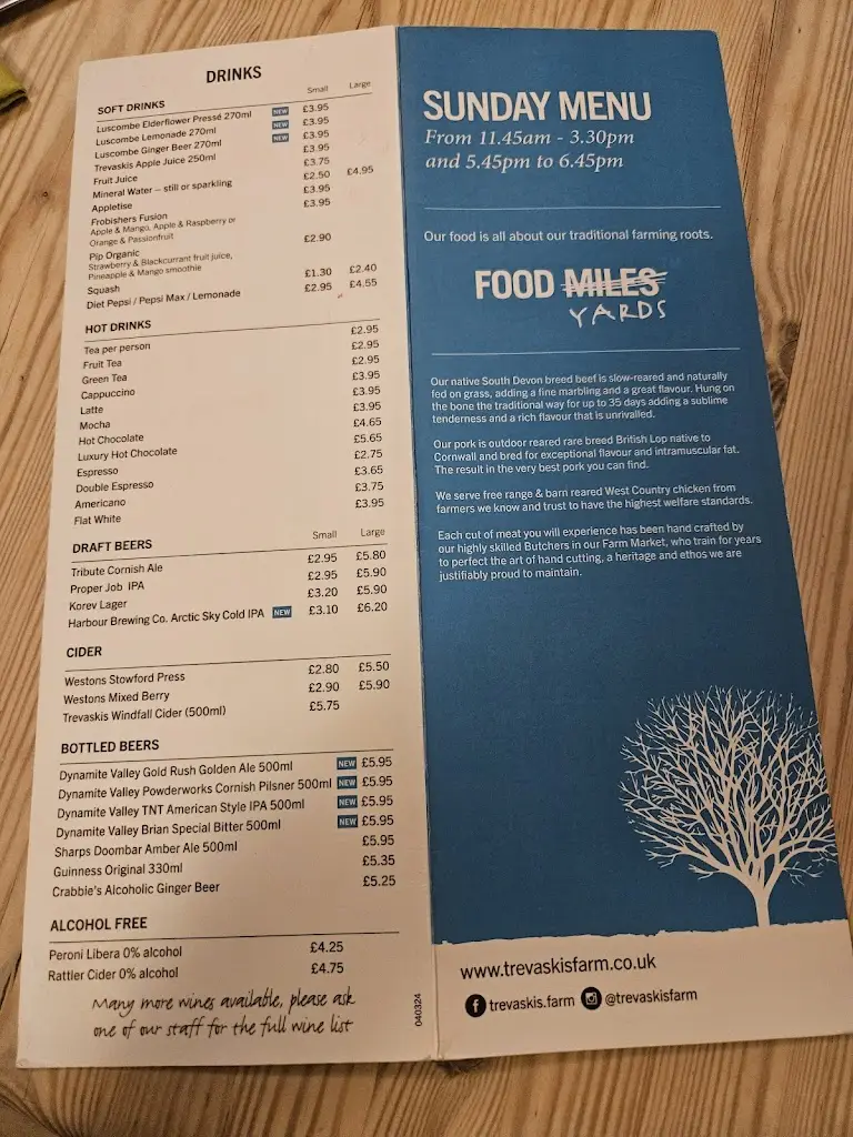 Menu_Trevaskis Farm_Germoe_imagen_2