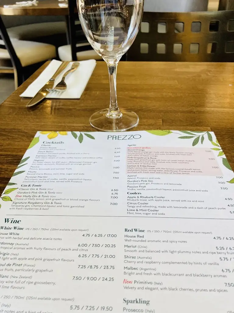 Menu_Prezzo Italian Restaurant Godalming_Godalming_image_3