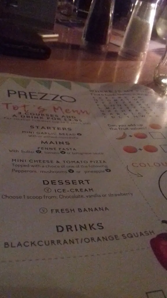 Menu_Prezzo Italian Restaurant Godalming_Godalming_image_4