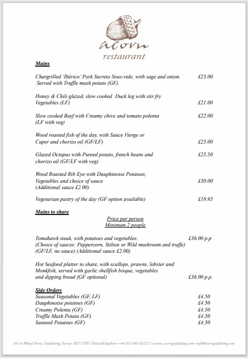 Menu_Acorn Restaurant_Godalming_image_4