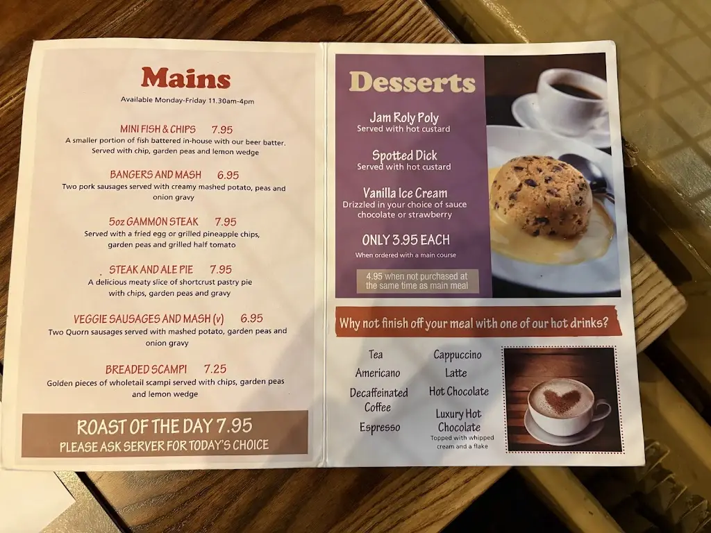 Menu_The Newdigate Arms_Awsworth_image_1