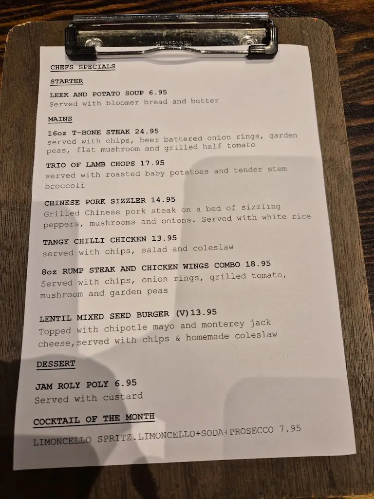 Menu_The Newdigate Arms_Awsworth_image_2