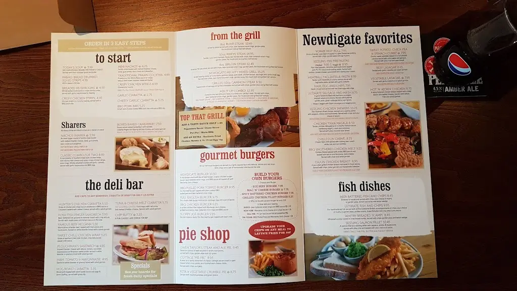 Menu_The Newdigate Arms_Awsworth_image_4