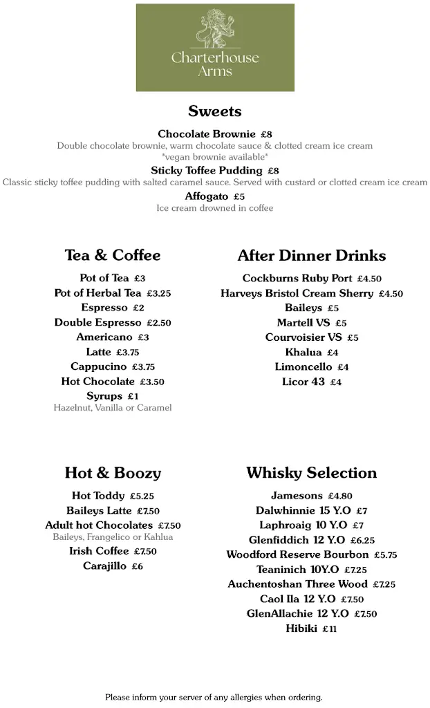 Menu_The Charterhouse Arms_Godalming_image_2