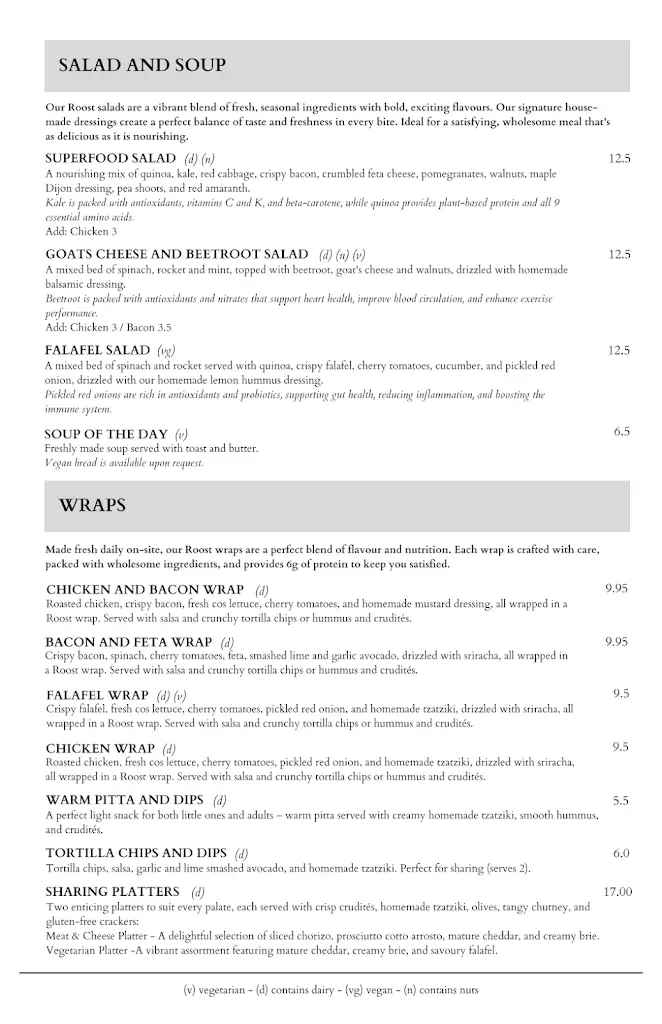 Menu_Roost Godalming_Godalming_image_2