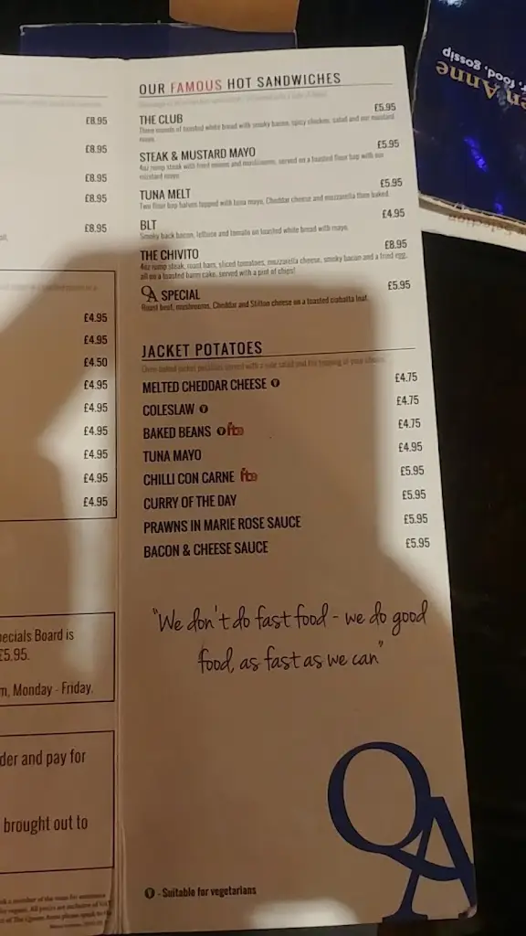 Menu_Queen Anne Pub_Golborne_image_4