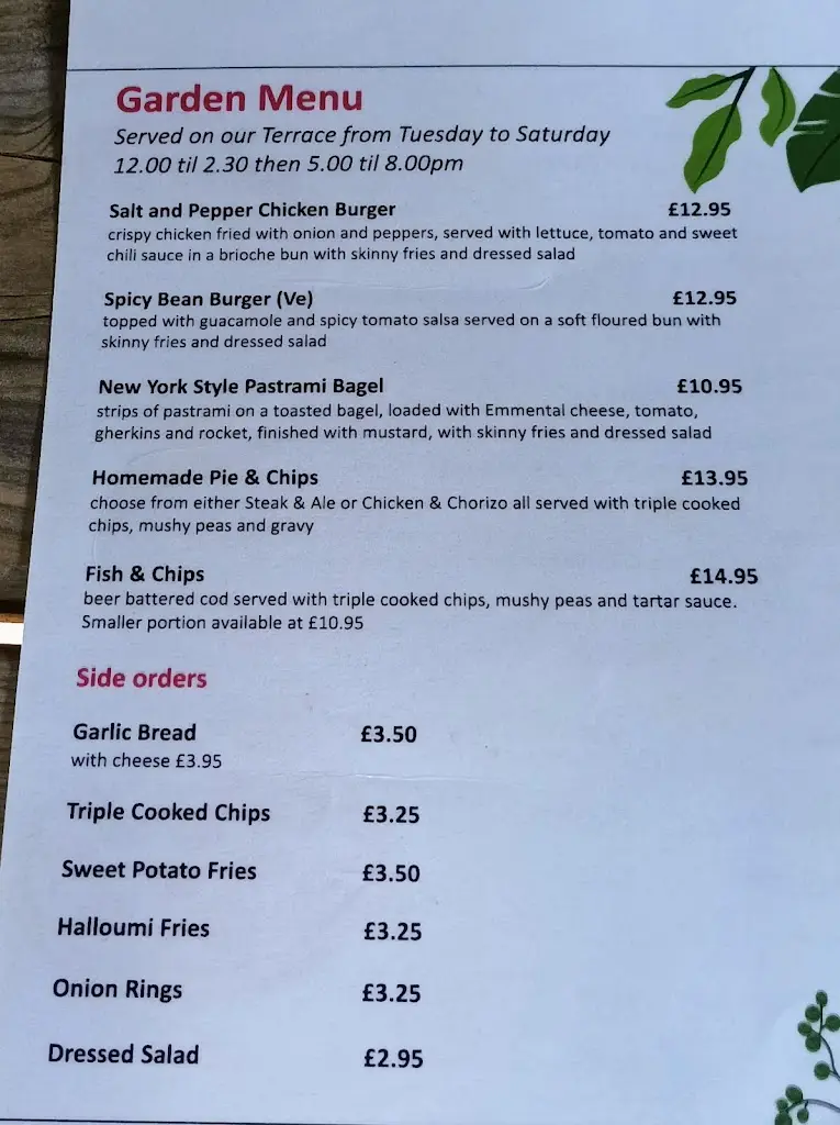 Menu_The Travellers Rest_Golborne_image_2