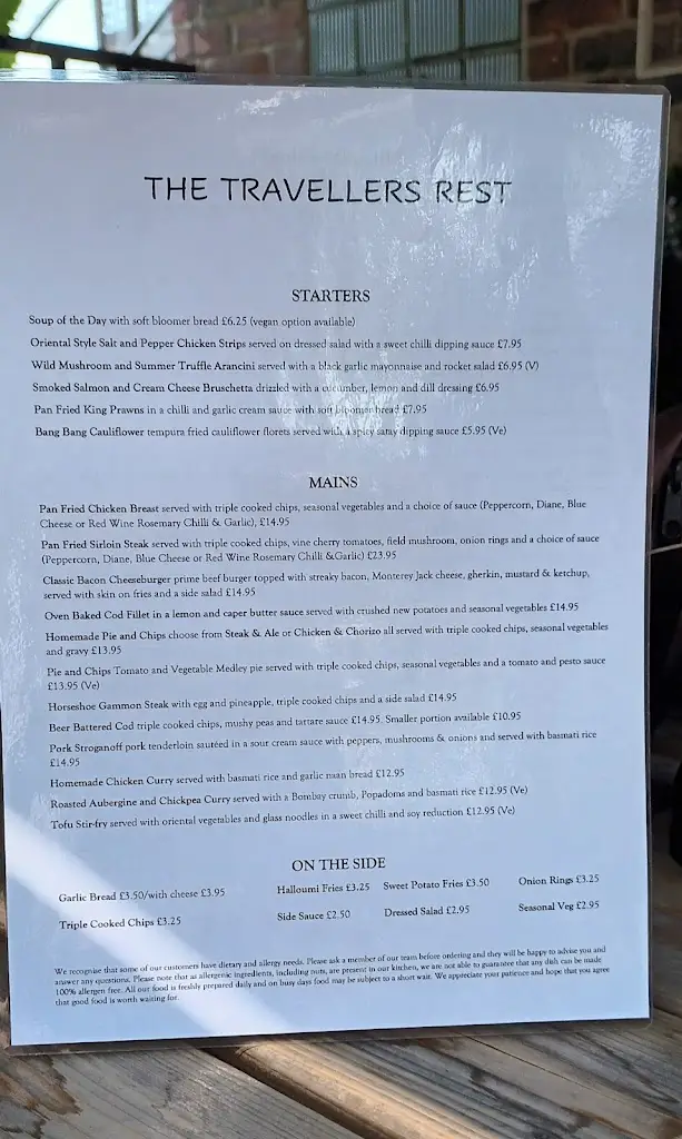 Menu_The Travellers Rest_Golborne_image_3