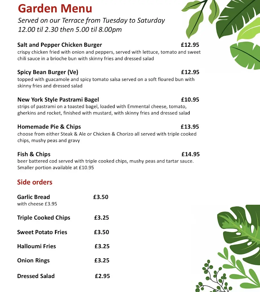 Menu_The Travellers Rest_Golborne_image_4