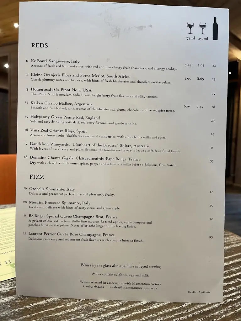 Menu_Henlle Heights_Gobowen_image_1