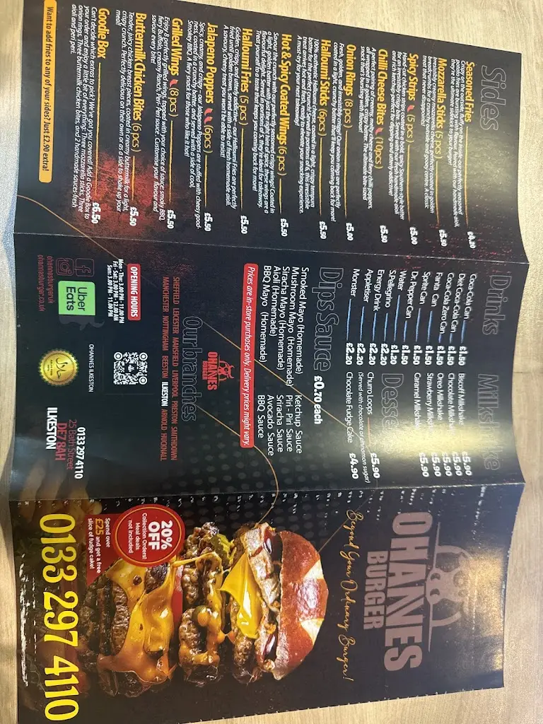 Menu_Ohannes Burger Ilkeston_Awsworth_image_1