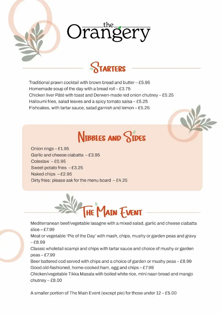 Menu_The Orangery Restaurant - Derwen College Marketplace_Gobowen_image_2