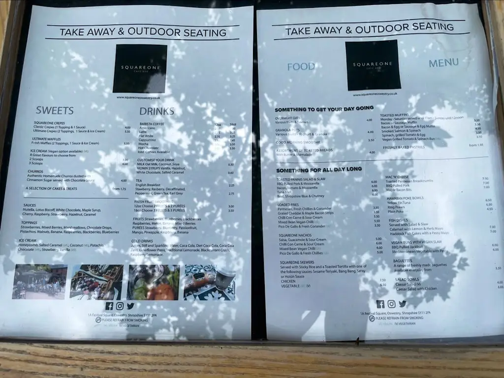 Menu_Square One Oswestry_Gobowen_image_3