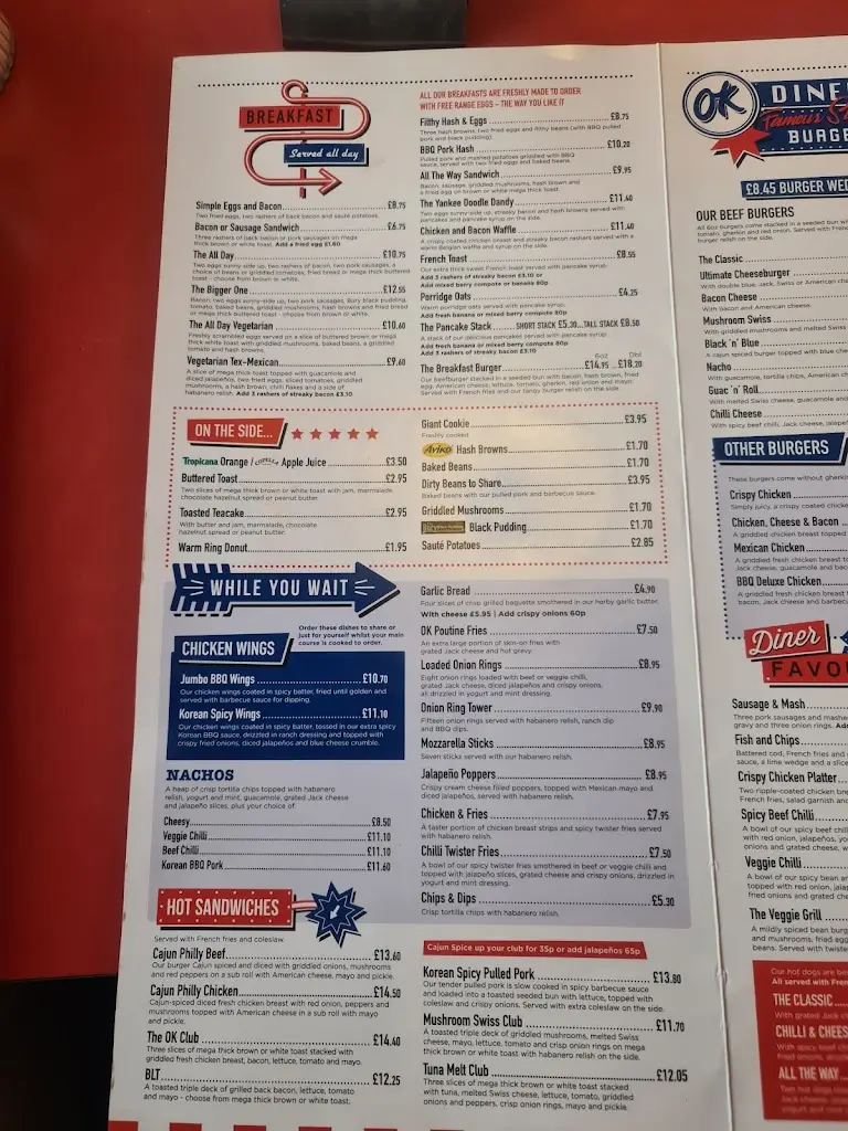Menu_OK Diner Oswestry_Gobowen_image_1