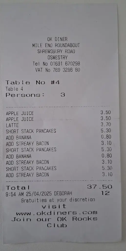 Dave Hall_OK Diner Oswestry_Gobowen_review