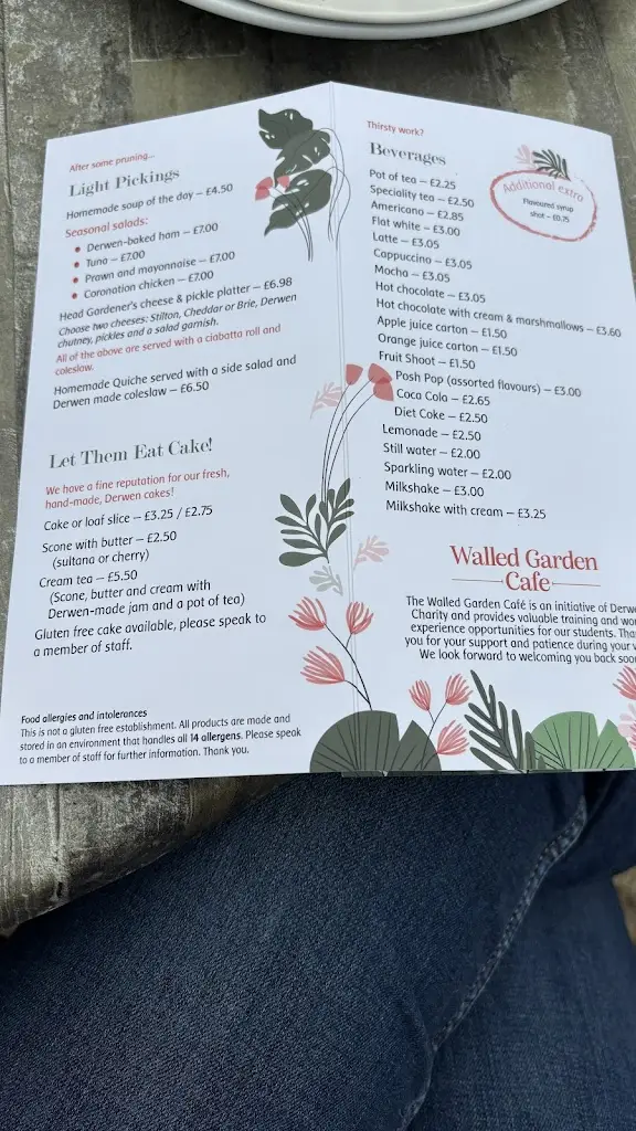 Menu_The Walled Garden Café - Derwen College Marketplace_Gobowen_image_1