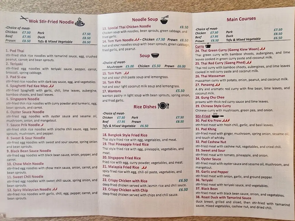 Menu_Tams Noodle Bar & Thai Food_Gobowen_image_1