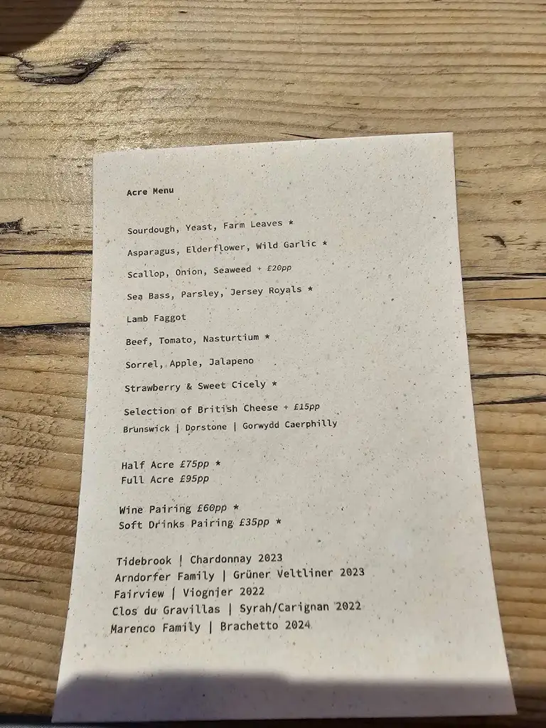Menu_The Small Holding_Goudhurst_image_2