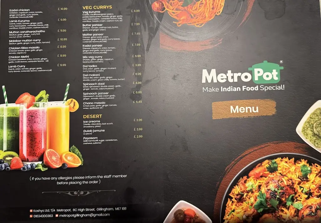 Menu_Metropot Restaurant Gillingham_Gillingham_image_2