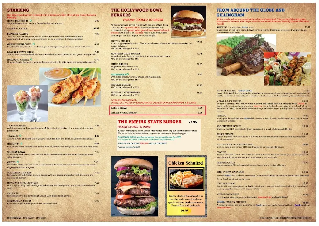 Menu_The Hollywood Bowl_Gillingham_image_1