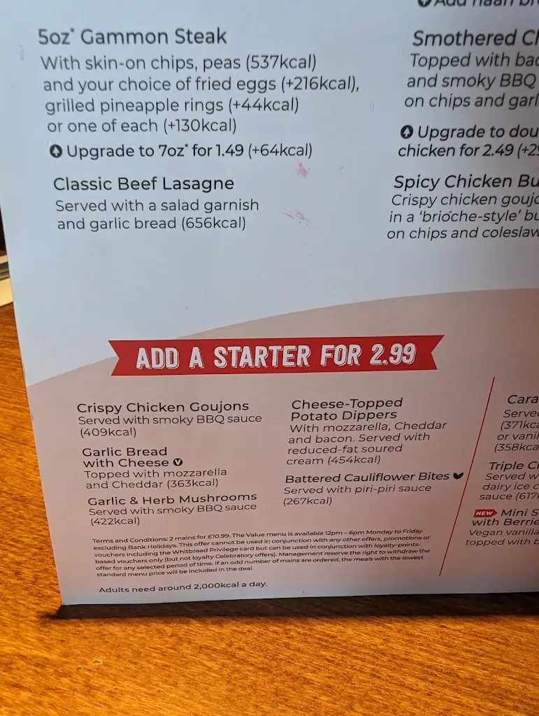 Menu_Honourable Pilot Cookhouse + Pub_Gillingham_image_1