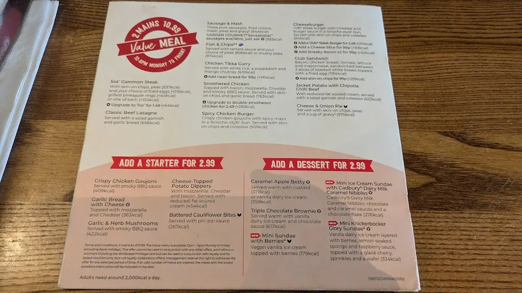 Menu_Honourable Pilot Cookhouse + Pub_Gillingham_image_2