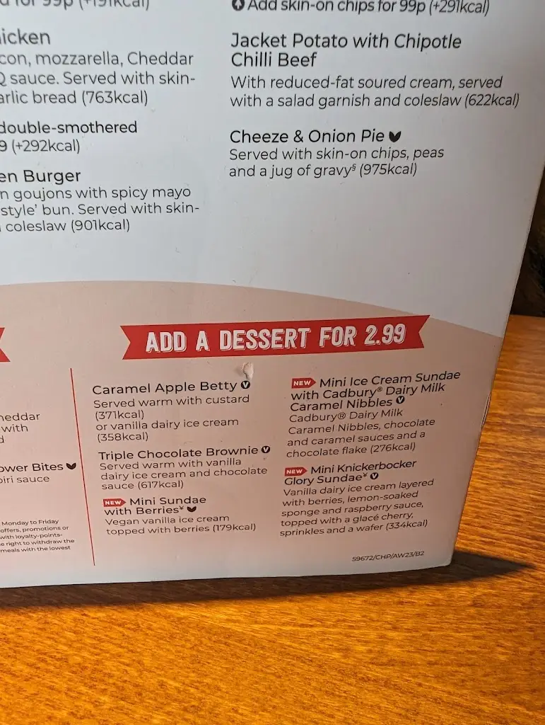 Menu_Honourable Pilot Cookhouse + Pub_Gillingham_image_4