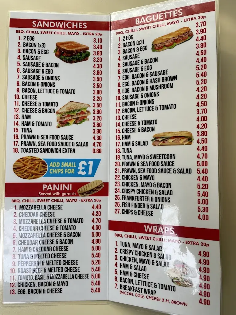 Menu_Chef's Delight 1 Cafe & Restaurant_Gillingham_imagen_1