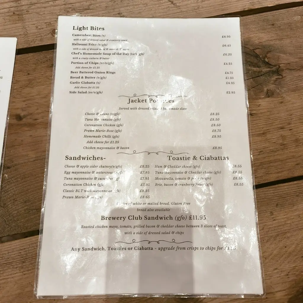 Menu_The Old Brewery Cafe and Kitchen_Gillingham_image_2