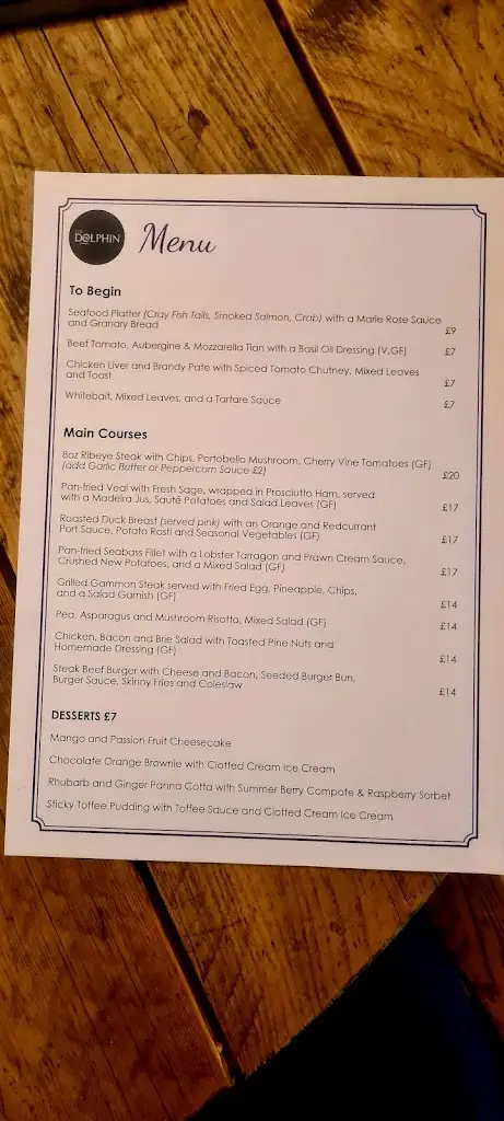 Menu_The Dolphin Inn_Gillingham_image_2