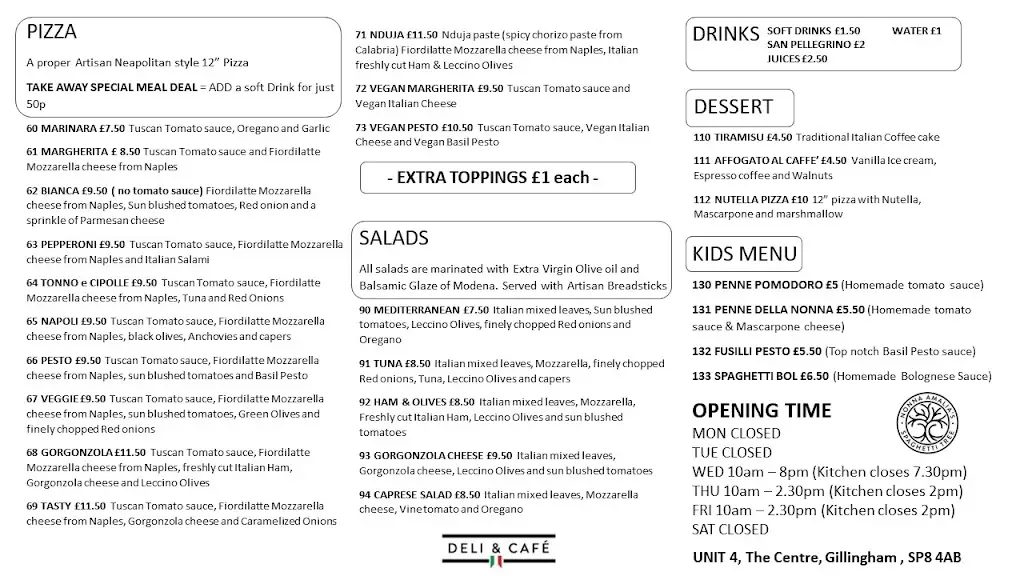 Menu_Nonna Amalia's Spaghetti Tree_Gillingham_image_2