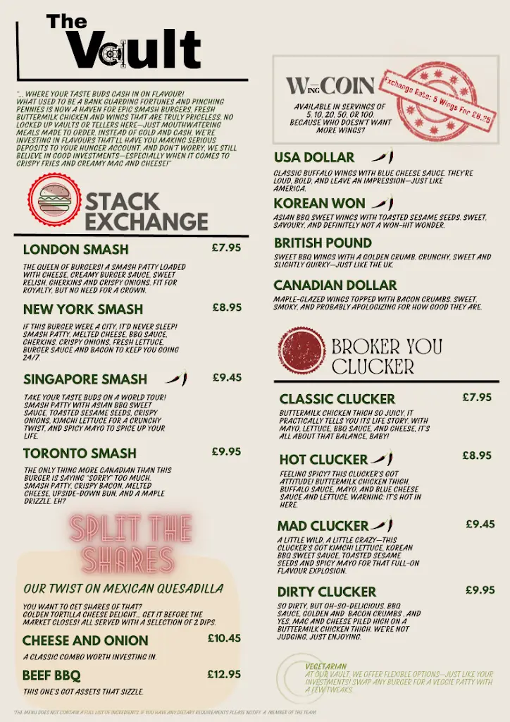 Menu_The Vault Retford_Babworth_image_2