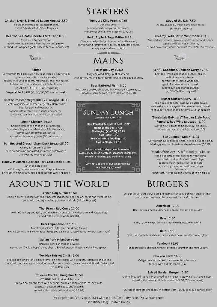 Menu_The Morral_Grassington_immagine_1