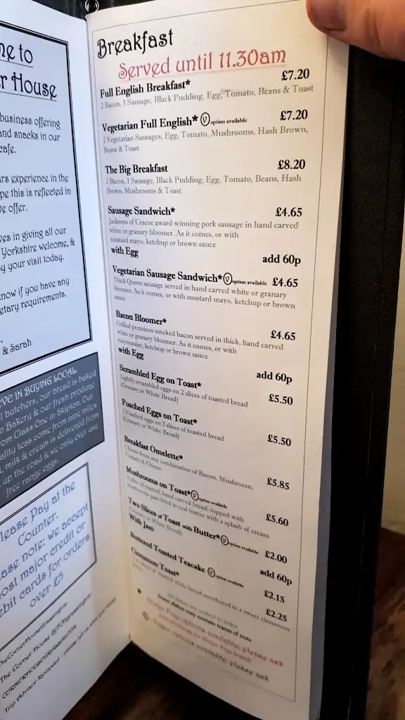 Menu_The Corner House Cafe_Grassington_image_3