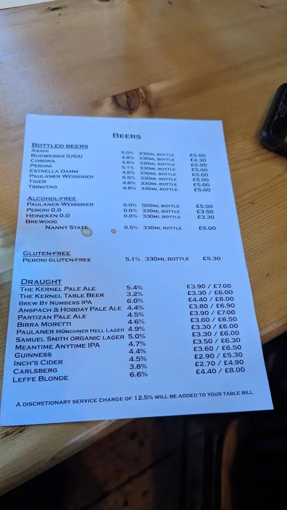 Menu_The Grange Pub_Grange Hill_image_2