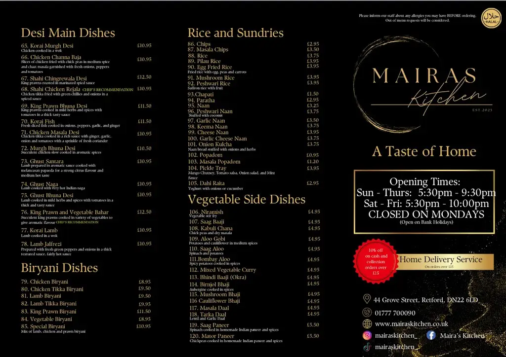 Menu_Maira’s Kitchen_Babworth_image_2