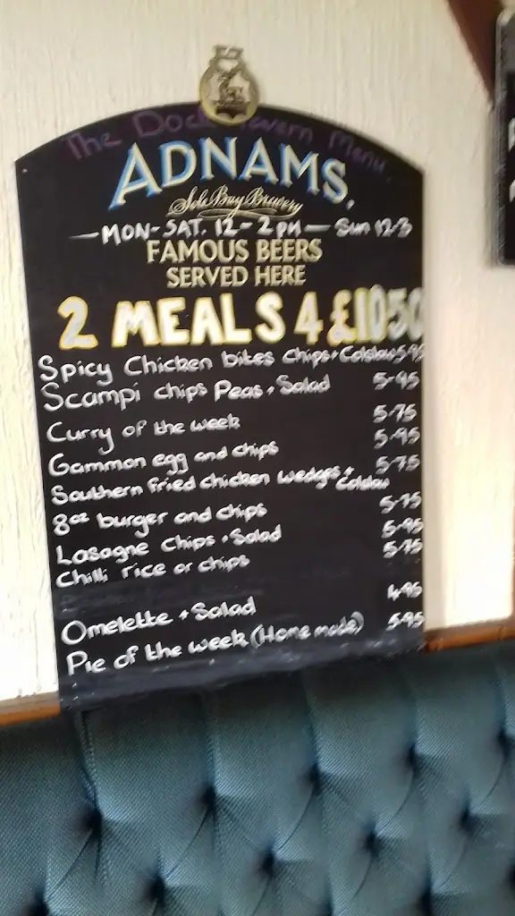 Menu_Dock Tavern_Gorleston-on-Sea_image_1