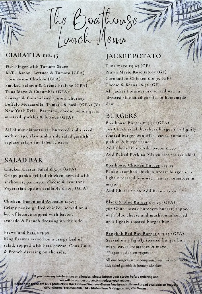 Menu_The Boathouse_Gosport_image_3