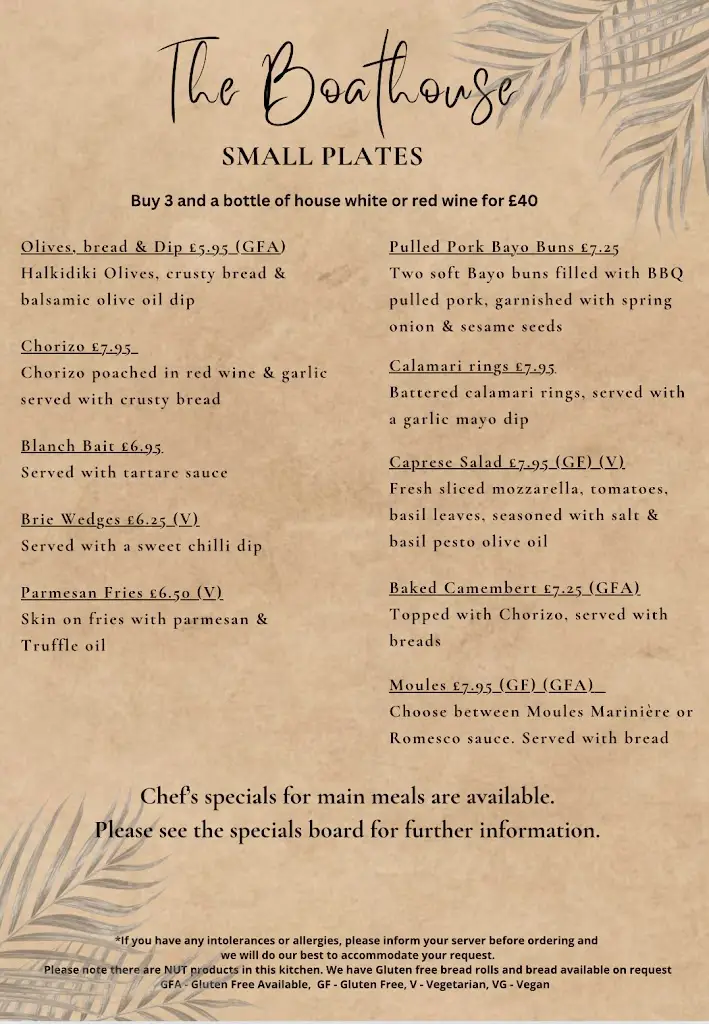 Menu_The Boathouse_Gosport_image_4