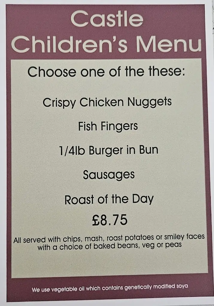 Menu_The Castle Tavern_Gosport_image_3