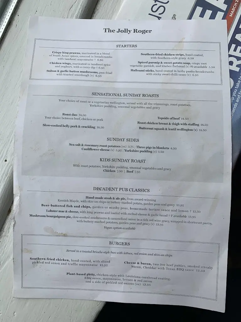 Menu_The Jolly Roger_Gosport_image_4