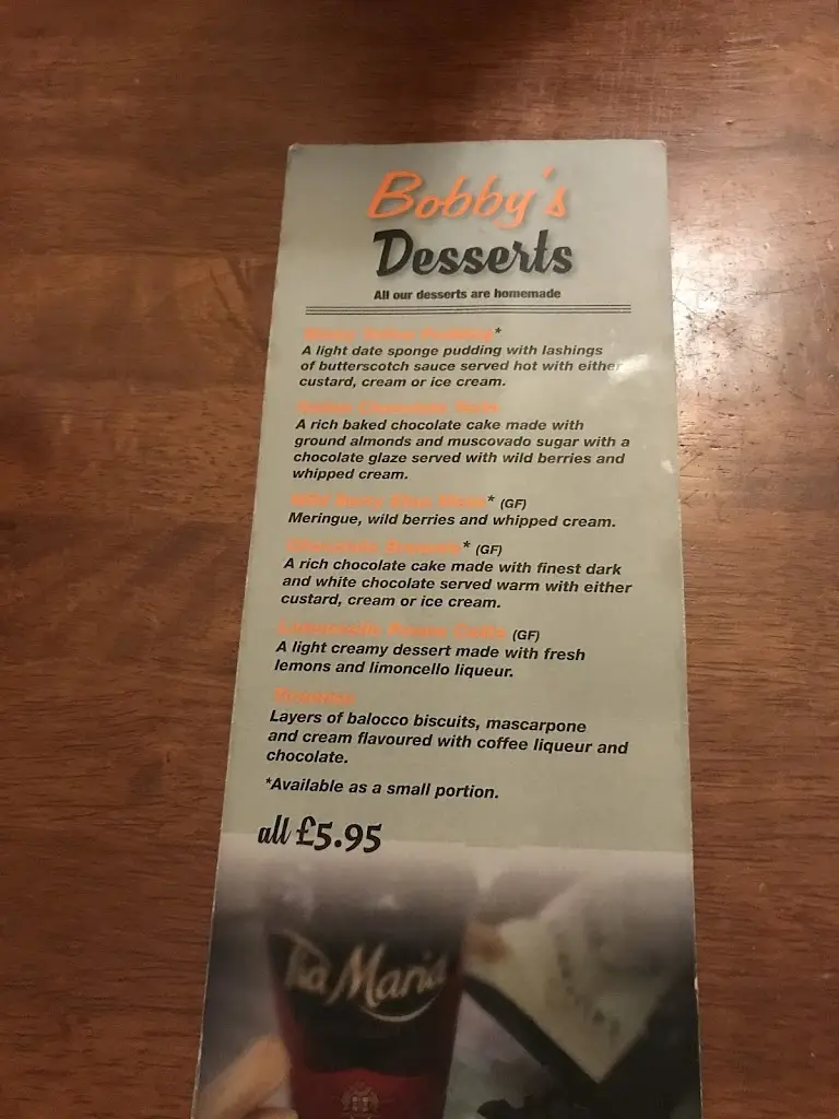 Menu_Bobby’s Italian Restaurant_Gosport_image_4