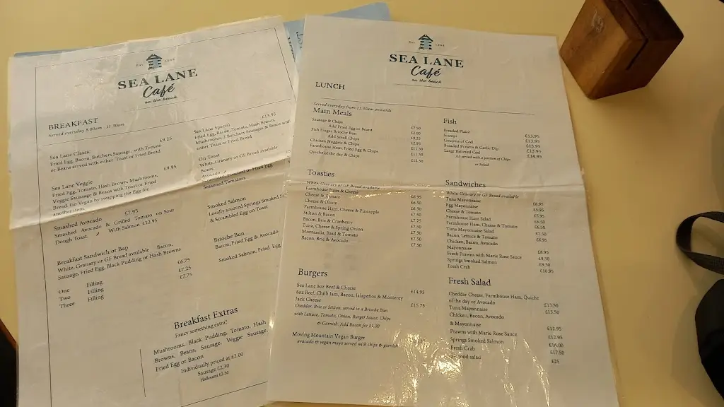 Menu_Sea Lane Café_Goring-by-Sea_image_1